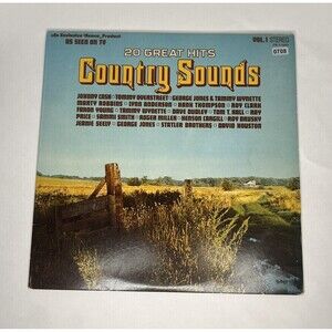 Vintage 20 Great Hits Country Sounds Vinyl Record Music